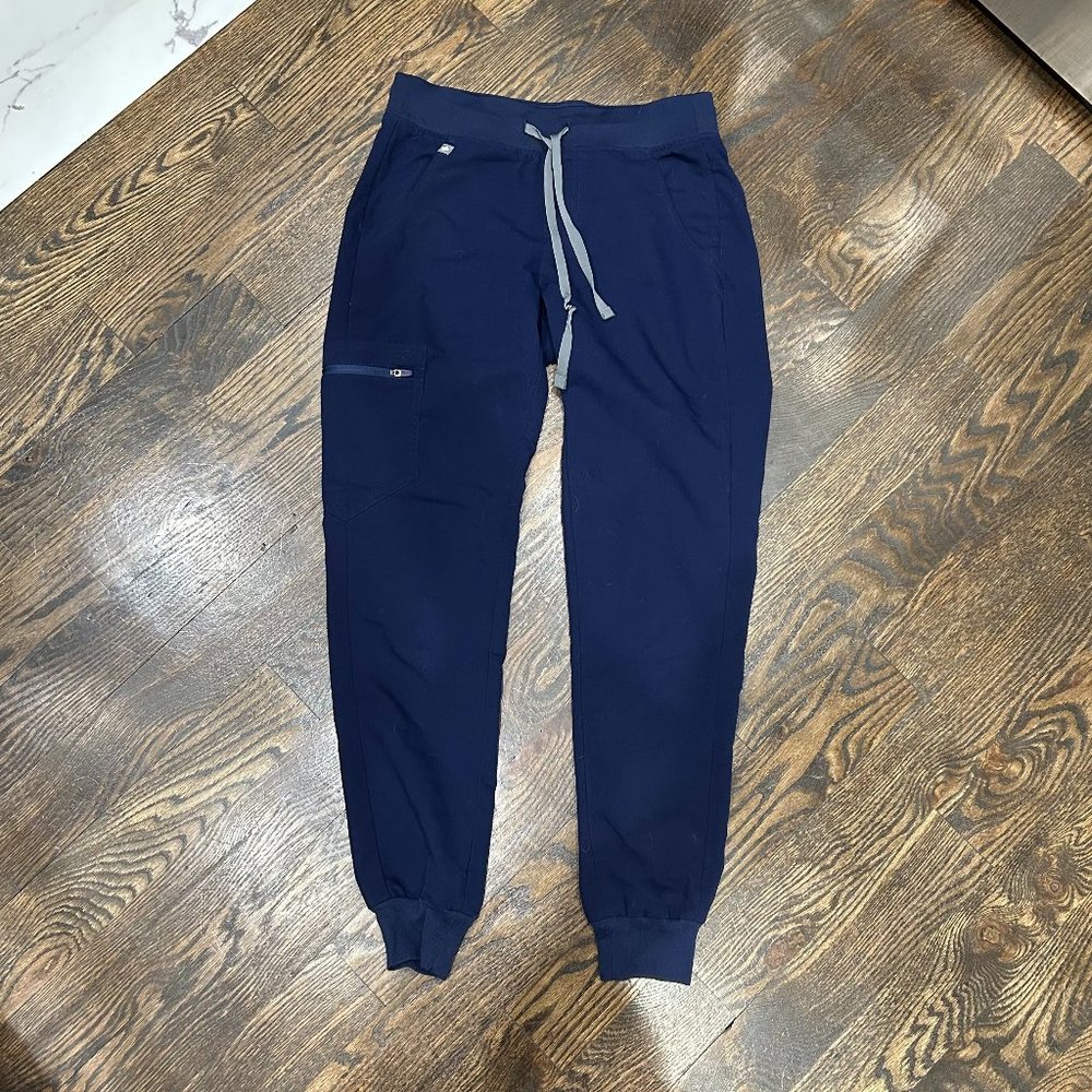 FIGS navy blue jogger scrub pant